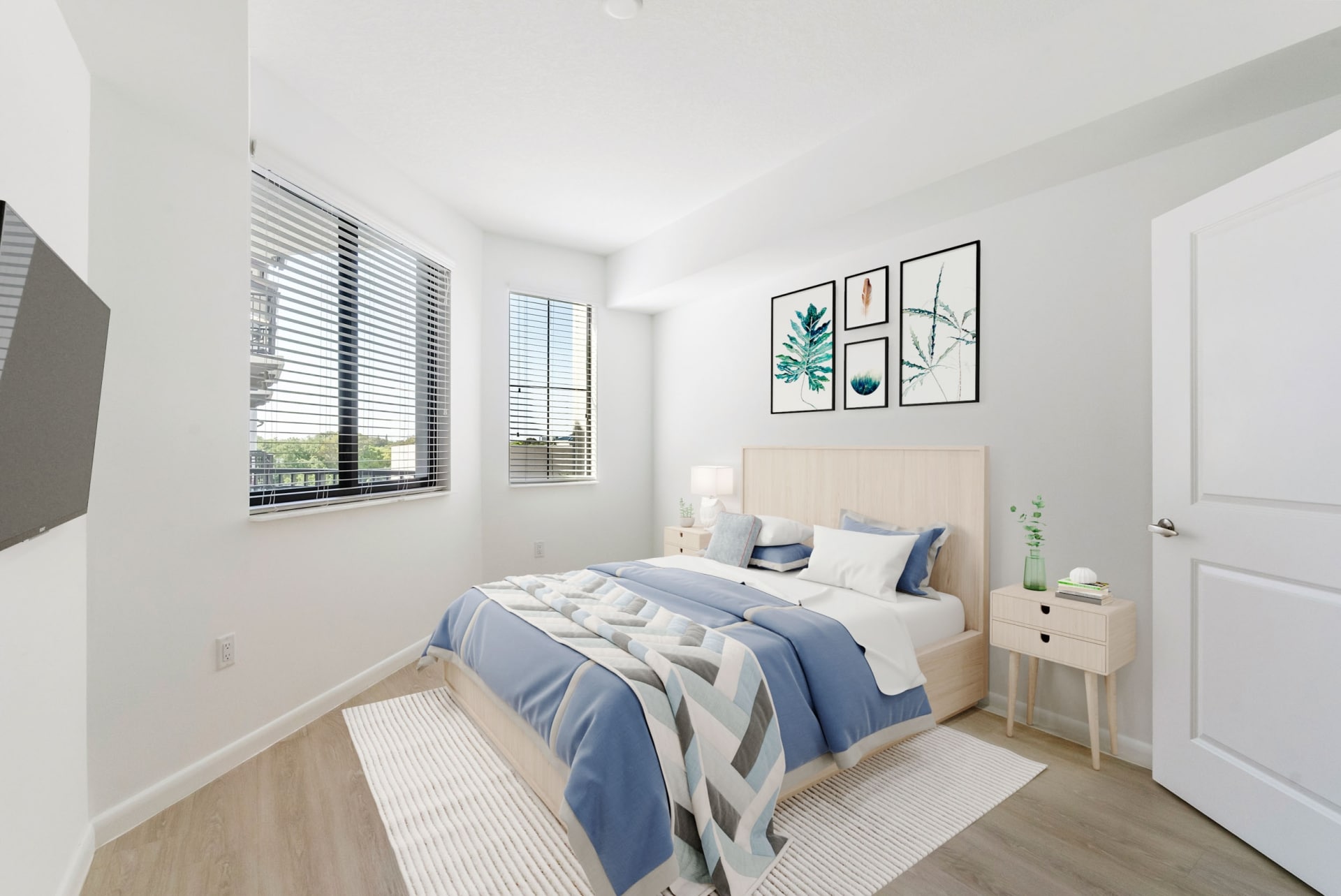 Ample natural lighting inside apartment bedrooms at Casa Mara